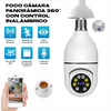 FOCO CAMARA 360° FULL HD + VISIÓN NOCTURNA Y CONTROL WIFI