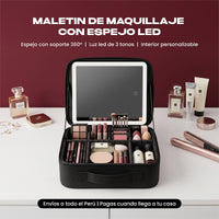 Maletín de Maquillaje Premium con Espejo Led 3 Tonos — foto 1