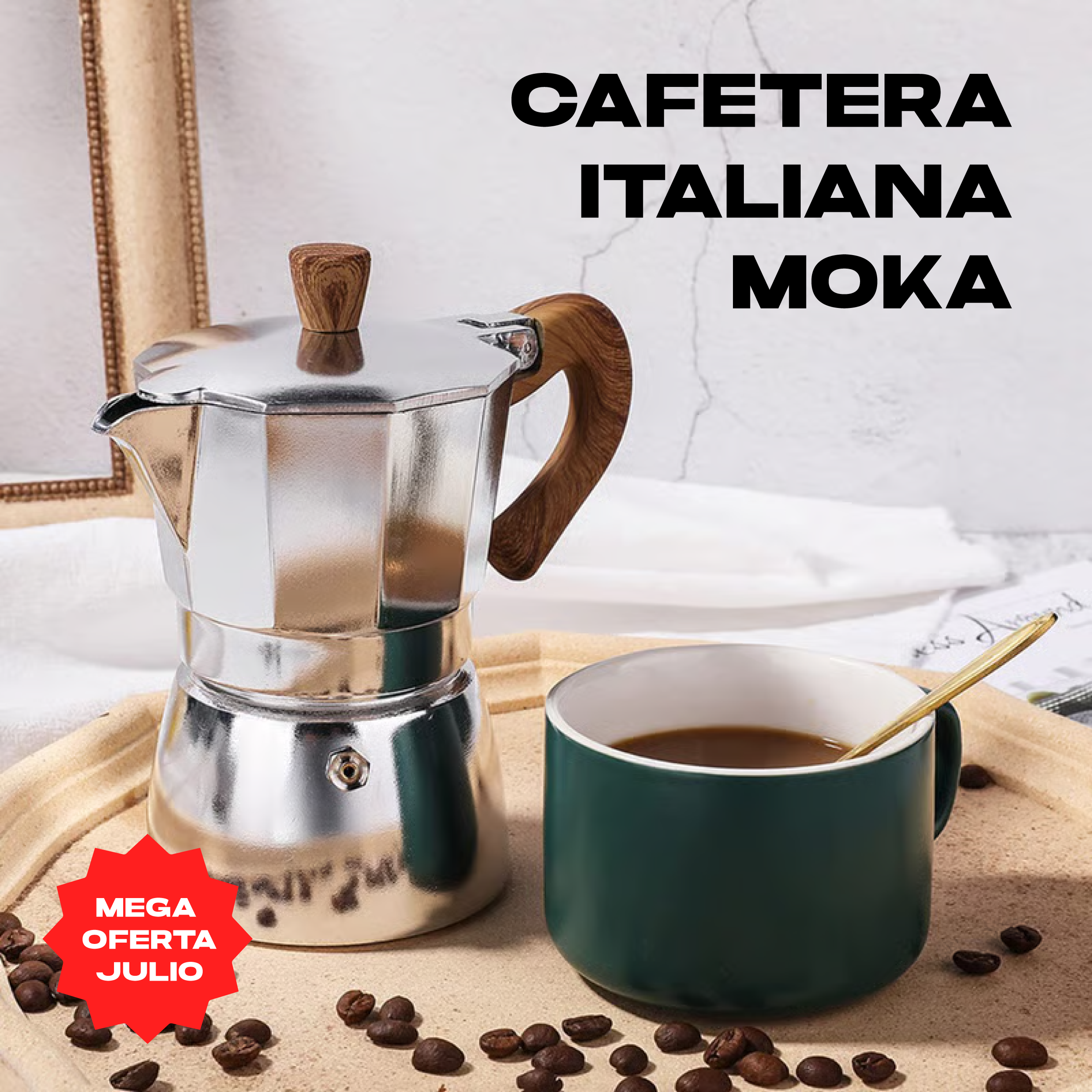 CAFETERA ITALIANA MOKA PREMIUM SEMI PROFESIONAL 9 TAZAS