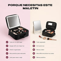 Maletín de Maquillaje Premium con Espejo Led 3 Tonos — foto 4