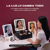 Maletín de Maquillaje Premium con Espejo Led 3 Tonos — foto 3