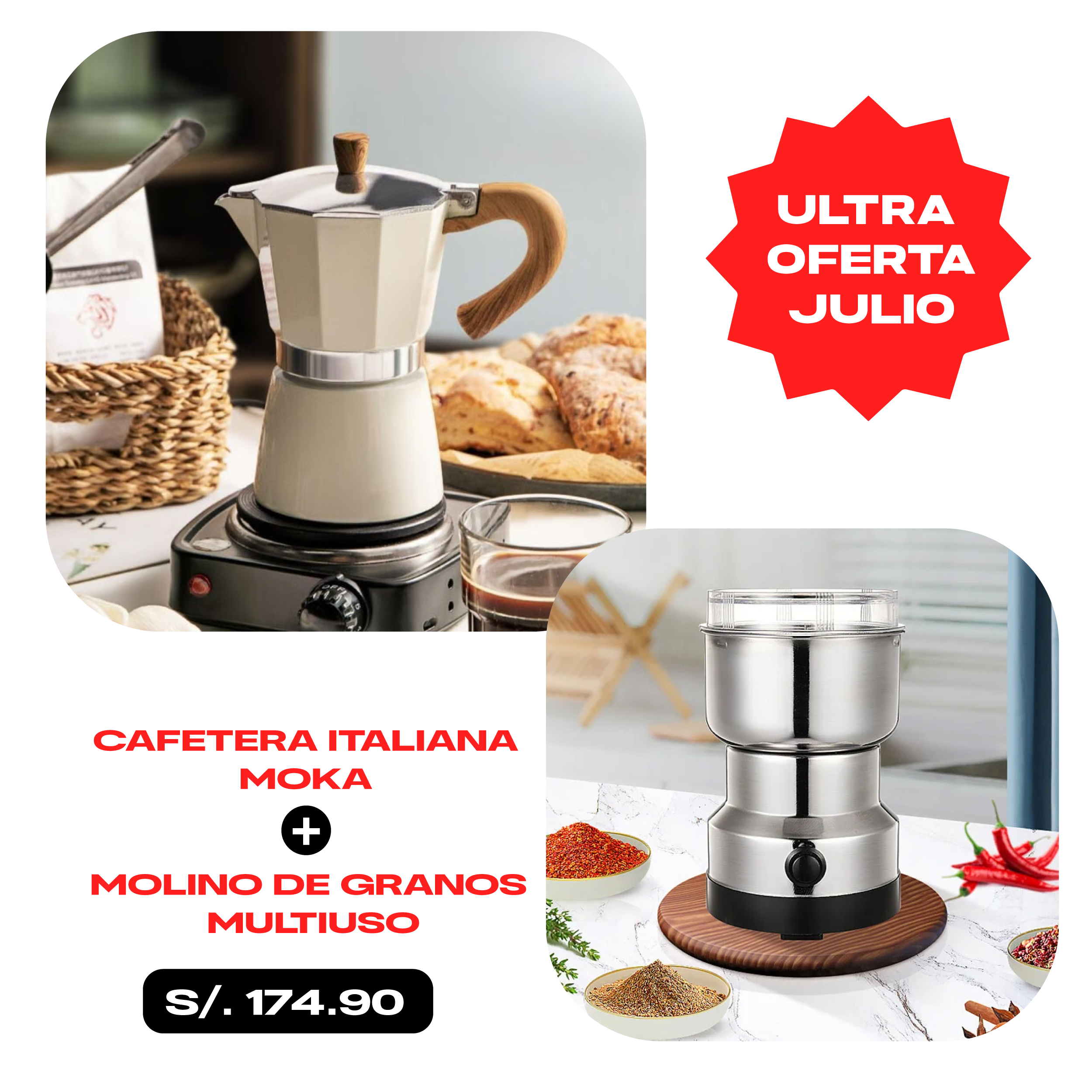 CAFETERA ITALIANA MOKA PREMIUM SEMI PROFESIONAL 9 TAZAS