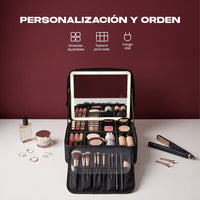 Maletín de Maquillaje Premium con Espejo Led 3 Tonos — foto 5